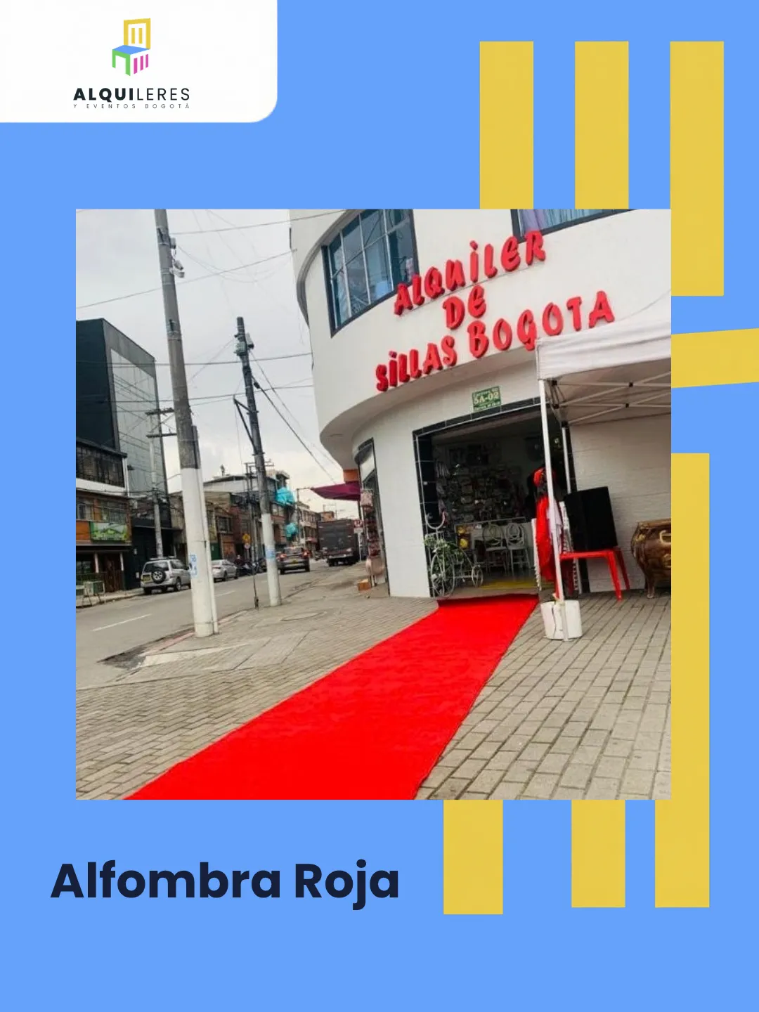 Alfombra roja para entradas y llegadas especiales, alquiler de tapetes en Bogotá