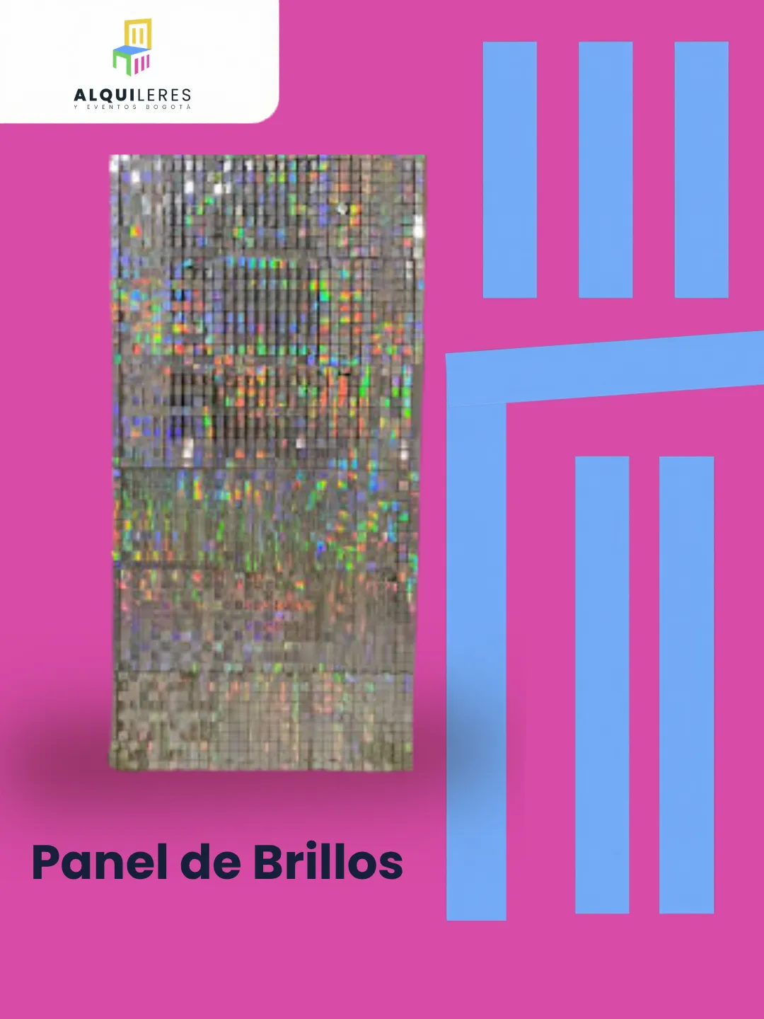Panel de brillos con lentejuelas holográficas para fondo de fotos